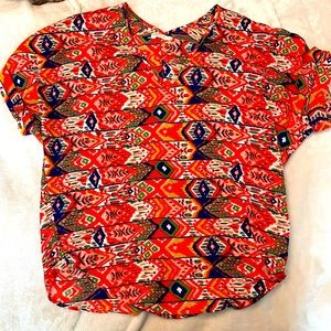 Francesca’s Aztec Loose Fit Dress Top